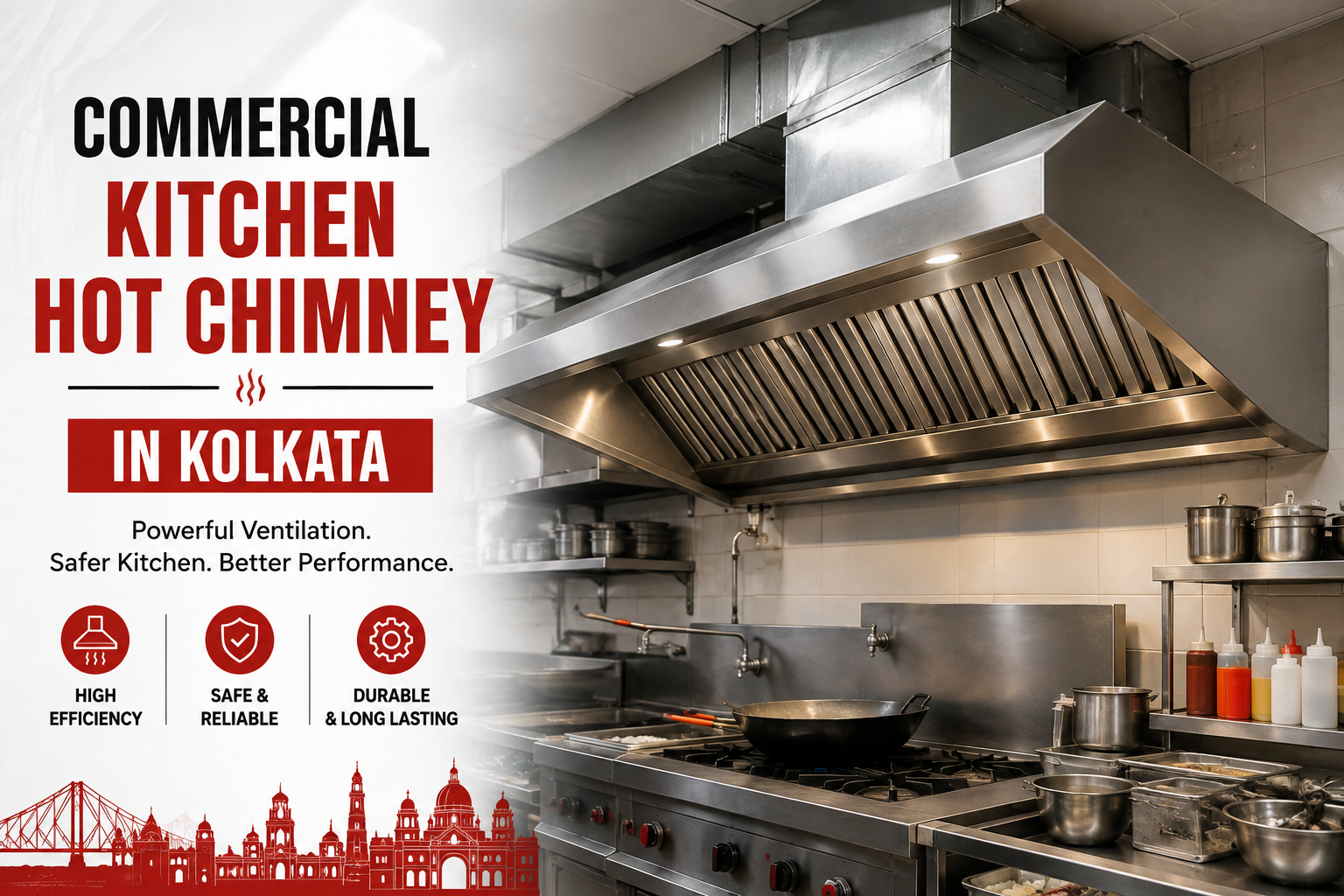 Commercial Kitchen Hot Chimney in Kolkata